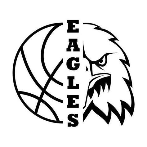 Eagles Basketball Eagle vector .eps .dxf .svg .png Vinyl | Etsy in 2021 | Basketball shirt ...