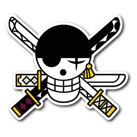 ONE PIECE - Zoro's Jolly Roger Sticker | Pegatinas, One piece, Piece