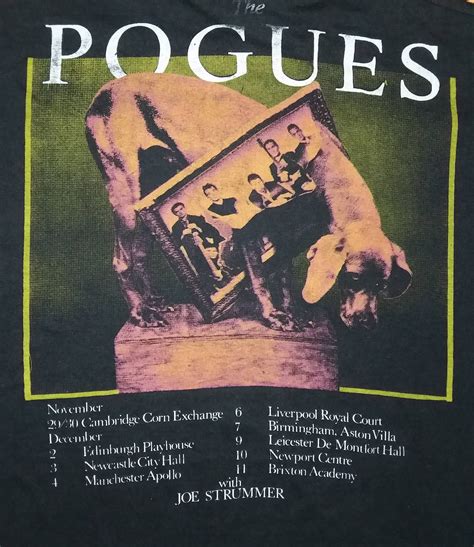 Vintage 1991 THE POGUES Celtic punk World Tour Concert Punk | Etsy