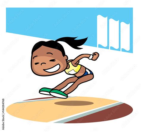 Long Jump Clipart