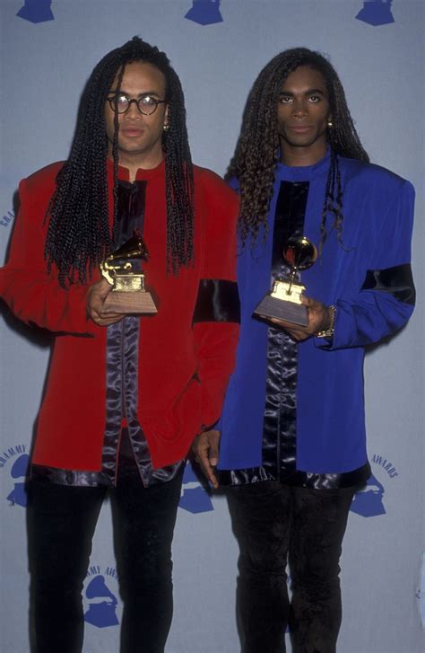 Milli Vanilli on February 21 1990 attend 32nd Annual Grammy Awards at the Shrine Auditorium in ...