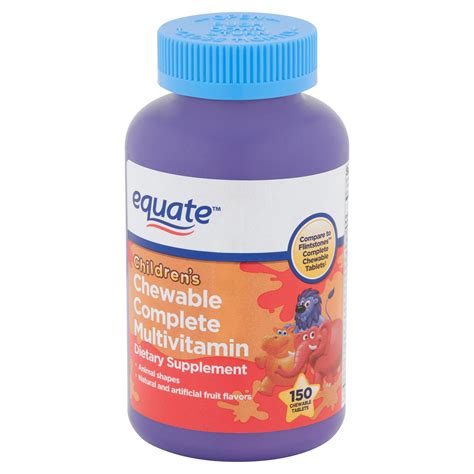 Equate Children's Chewable Complete Multivitamin Tablets, 150 count - Walmart.com