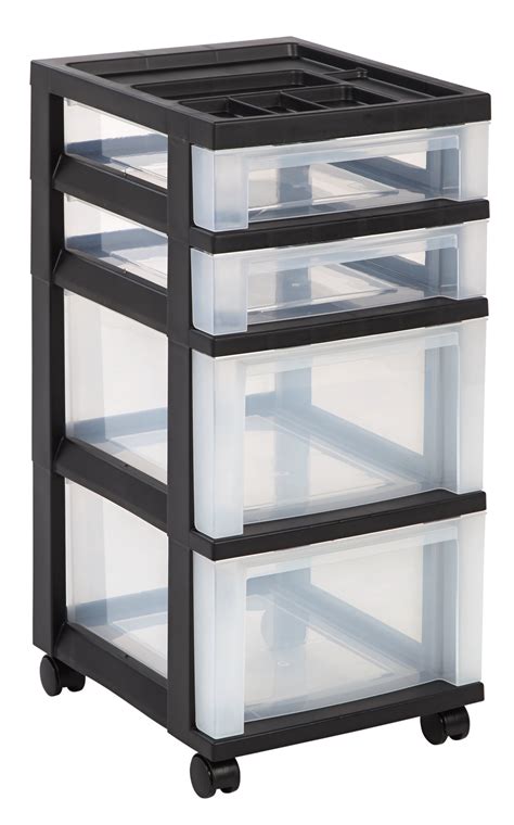 Racks, Shelves & Drawers Home D39.5cm. W59 7 Drawer Plastic Wide ...