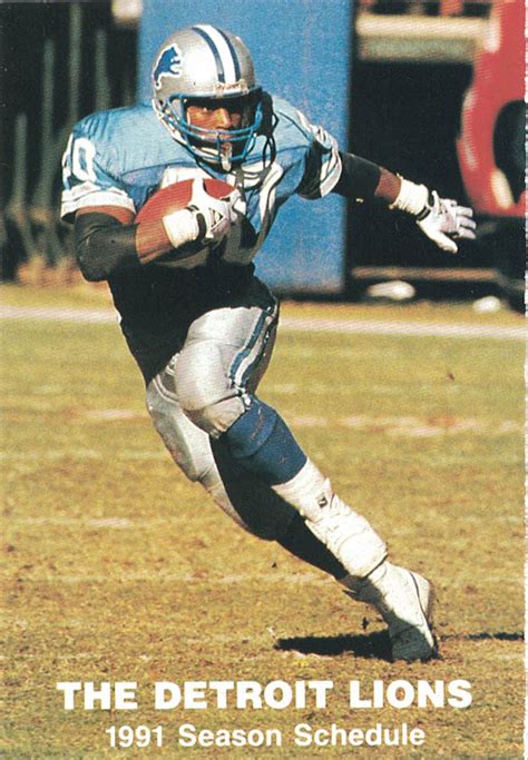 Detroit Lions 1991 Football Schedule Booklet 26672 – Denver Autographs