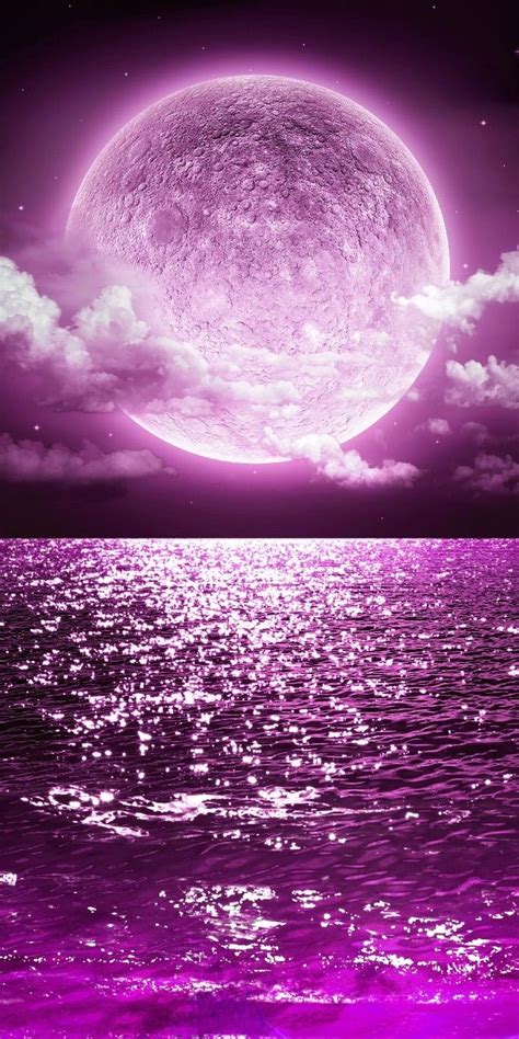 The Best 24 Purple Moon Aesthetic Pink Moon Wallpaper - wishquoteage