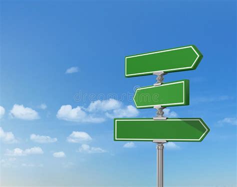 Clean blank of road sign stock illustration. Illustration of blank - 55496581