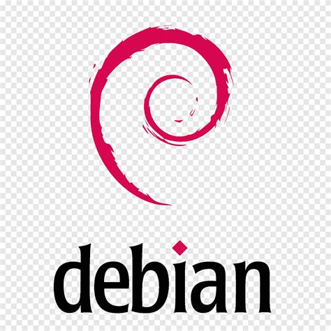 Debian Logo Linux Ubuntu Fedora, linux, text, logo png | PNGEgg