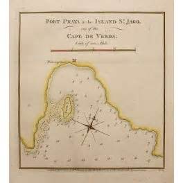 Port Praya in the Island St. Jago, History Darwin | Mapandmaps