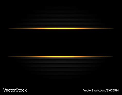 Abstract black banner yellow light design modern Vector Image