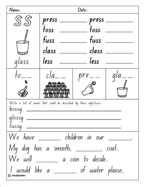 Double Consonant Worksheets For Kids