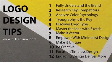 12 Logo Design Tips To Make Your Brand Successful in 2021 - Dillenium