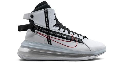 Nike Rubber Air Max 720 Saturn Hi-top Sneakers in White/Black Red ...