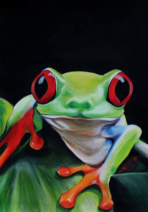 FROG Painting by Jelena Vicentic | Saatchi Art