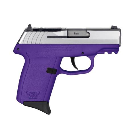 SCCY CPX-2 Gen 3 Sub-Compact Pistol - Stainless / Purple | 9mm | 3.1" Barrel | 10rd | No ...