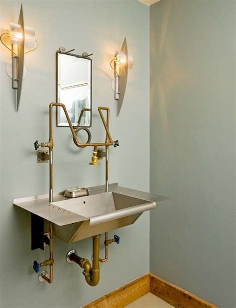 Steampunk Interior, Steampunk Home Decor, Steampunk House, Bathroom Remodel Idea, Bathroom ...