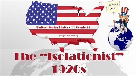 Isolationism 1920s