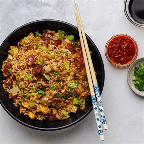 Chinese Sausage Fried Rice - Posh Journal