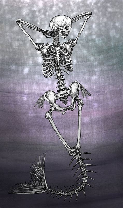 Mermaid Skeleton | Mermaid skeleton, Mermaid tattoos, Skeleton art