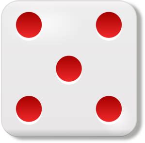 Dice 5 Clip Art at Clker.com - vector clip art online, royalty free ...