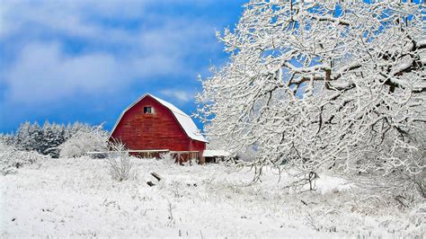 Free Desktop Wallpaper Winter Barn - WallpaperSafari