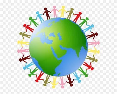 People Holding Hands Around The World - Free Transparent PNG Clipart Images Download