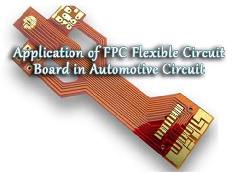 Application of FPC flexible circuit board in automotive circuit - PCBA ...