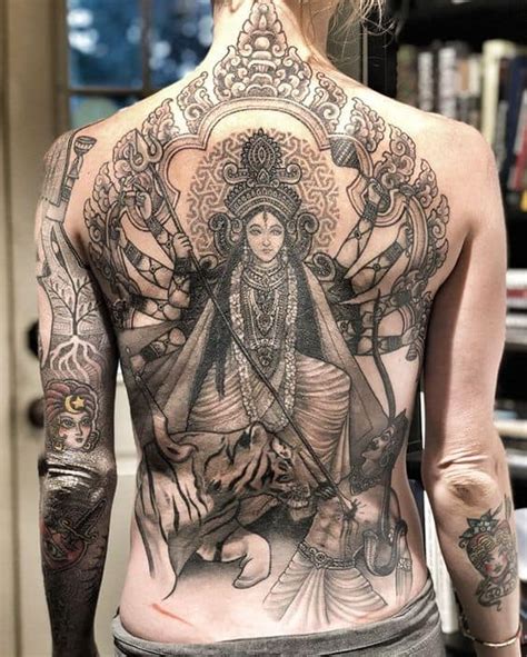 Durga Tattoos Explained: Meanings, Common Themes & More