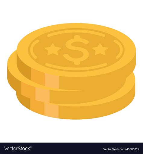 Pile of coins Royalty Free Vector Image - VectorStock