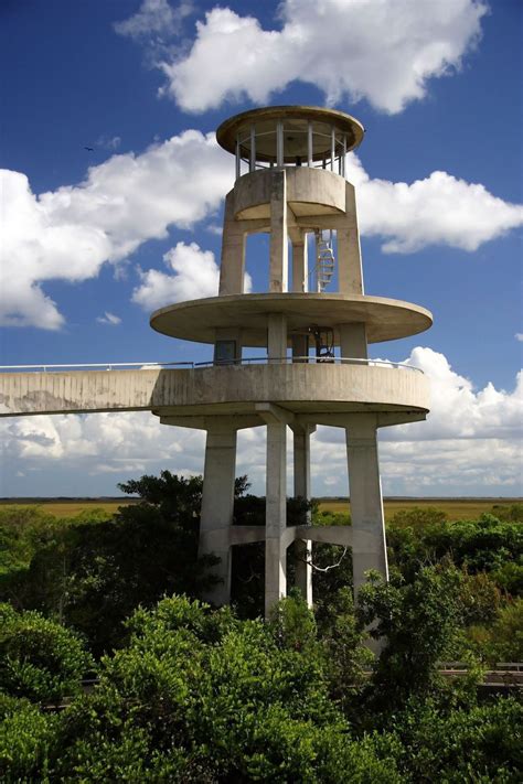 Observation Tower In Shark Valley Everglades National Park Florida USA And bike it ...