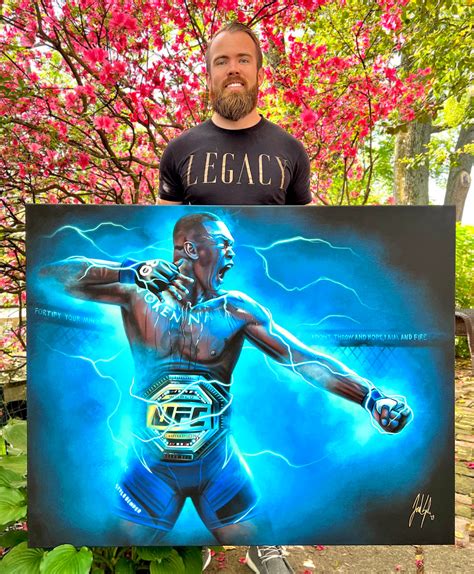 Israel Adesanya “The Last Stylebender” | Israel Adesanya art collectible – Spector Sports Art