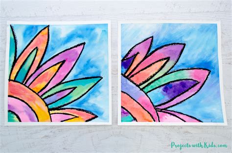 How to Make a Beautiful Watercolor Flower Painting - Projects with Kids