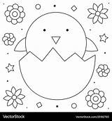 Chicken Egg Coloring Page sketch template