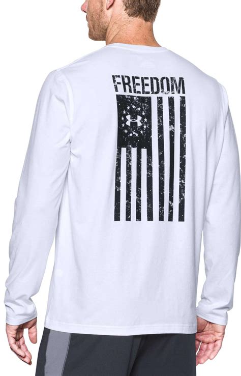 Lyst - Under Armour Freedom Flag Long Sleeve Shirt in White for Men