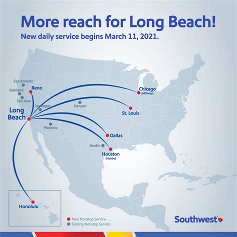 Southwest Airlines Route Map