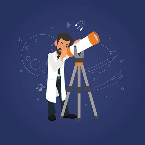 Astronomer Telescope Illustrations, Royalty-Free Vector Graphics & Clip Art - iStock