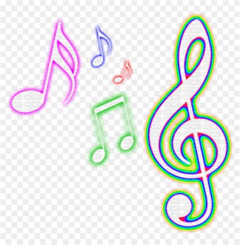 Neon Notes Png - Colorful Music Note Png, Transparent Png - 1024x1024(#6278129) - PngFind