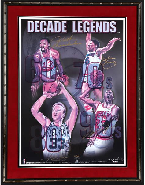 Fanatics Authentic - NBA Greats Autographed 16" x 20" Photograph with ...