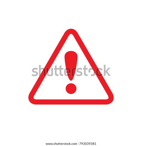 Attention Icon Danger Symbol Flat Vector Stock Vector (Royalty Free ...