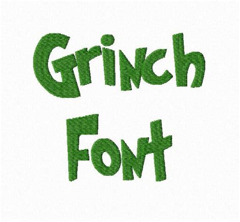 Grinch Machine Embroidery Font Monogram Alphabet - 3 Sizes | Grinch ...