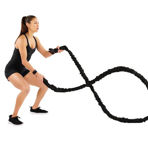 EFITMENT Elastic Battle Rope Exercise Training Fitness Rope, 1.1in Dia – ZooVaa