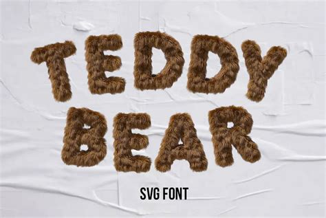 Teddy Bear SVG Font - YouWorkForThem