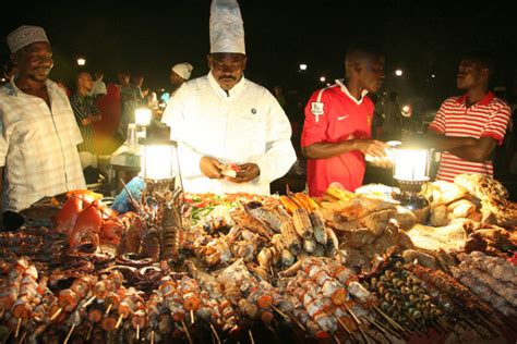 Dar es Salaam food - Kipepeo Beach Village