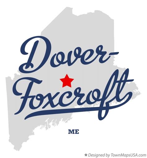 Map of Dover-Foxcroft, ME, Maine