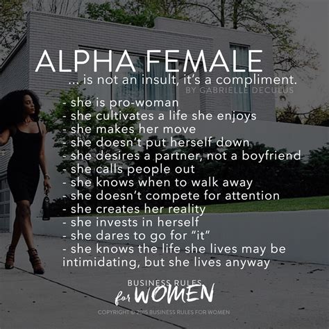 Alpha Females Quotes ~ Top 24 Quotes & Sayings About Alpha Female | Koriskado