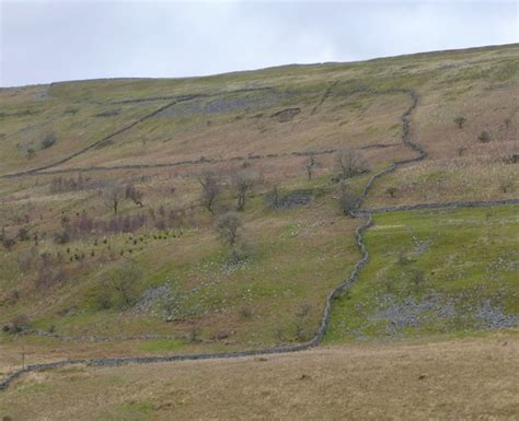 A drunken dry stone wall © Russel Wills cc-by-sa/2.0 :: Geograph Britain and Ireland