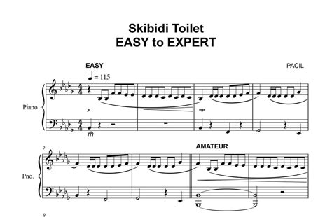 Skibidi Toilet | EASY to EXPERT but... (SHEET MUSIC)