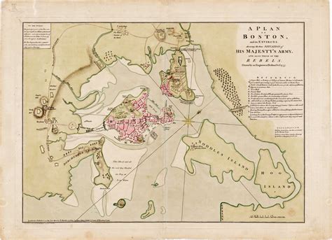 Richard Williams’ fine map of the siege of Boston - Rare & Antique Maps