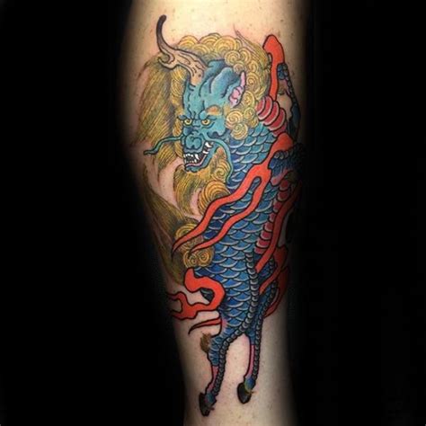 60 Kirin Tattoo Designs For Men - Hooved Chimerical Creature Ideas