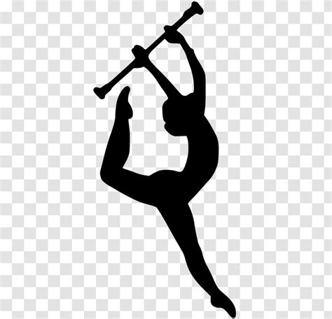 Color Guard Baton Twirling Colour Winter Marching Band - Physical Fitness - Silhouette ...