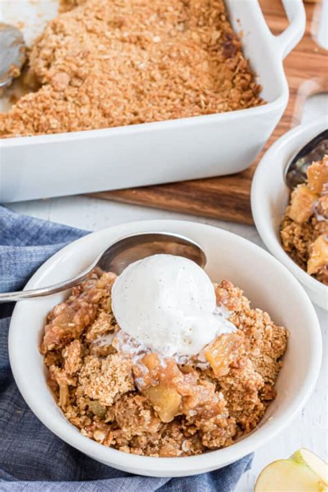 Easy Apple Crumble Recipe - Shugary Sweets